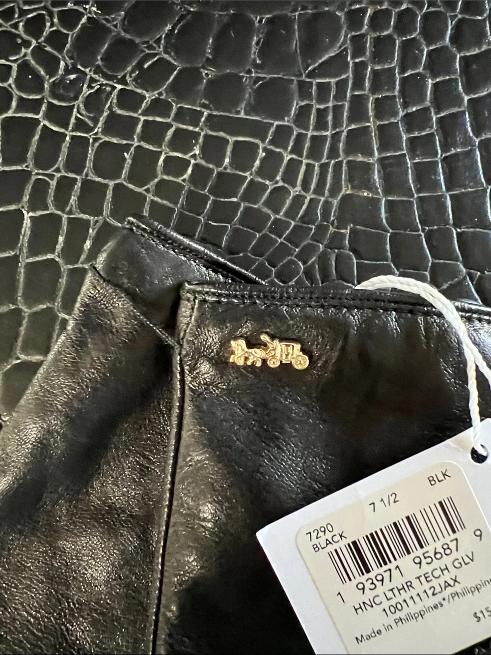 Coach leather gloves size 7.5